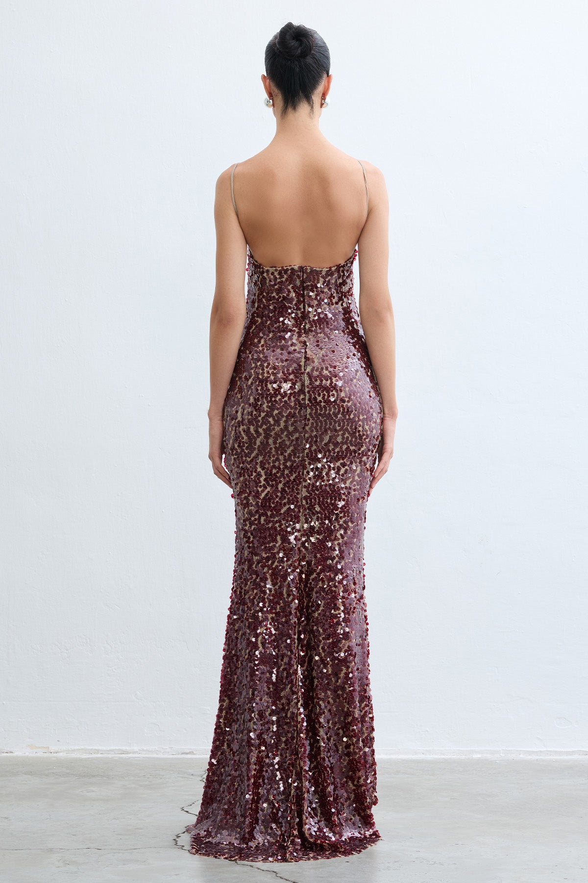 Sofia Burgundy Dress