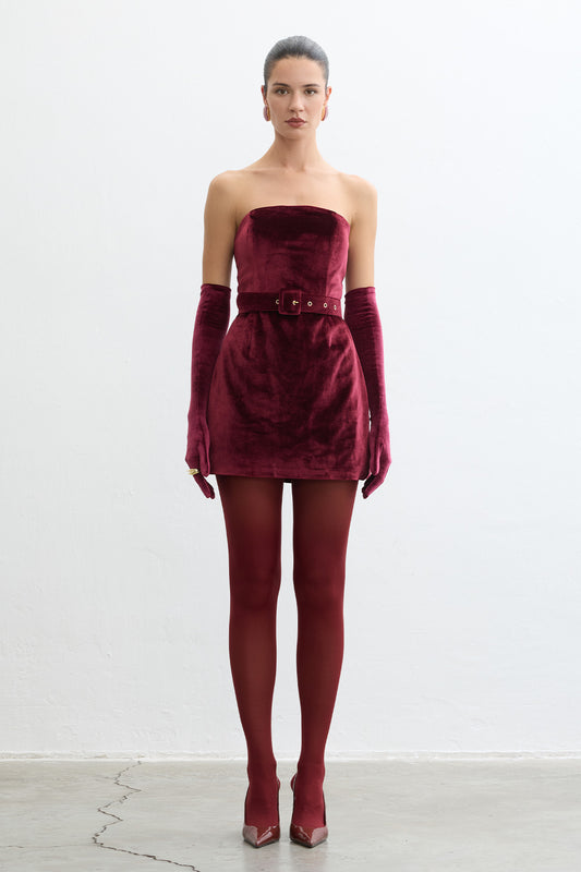 Carletta Burgundy Dress