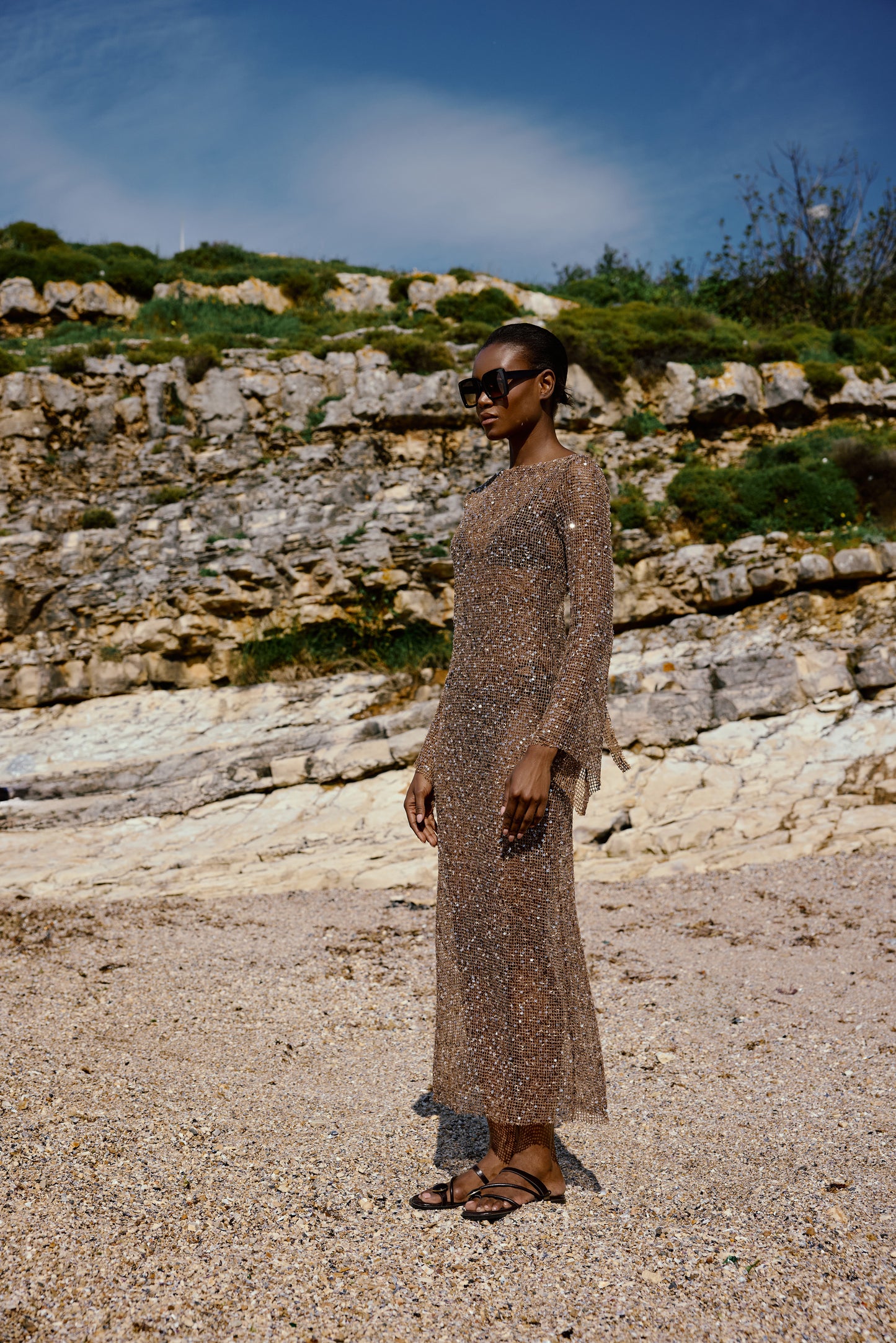 Shine Nude Dress