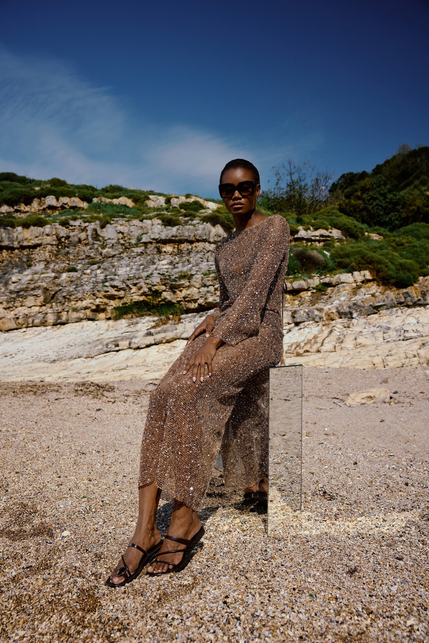 Shine Nude Dress