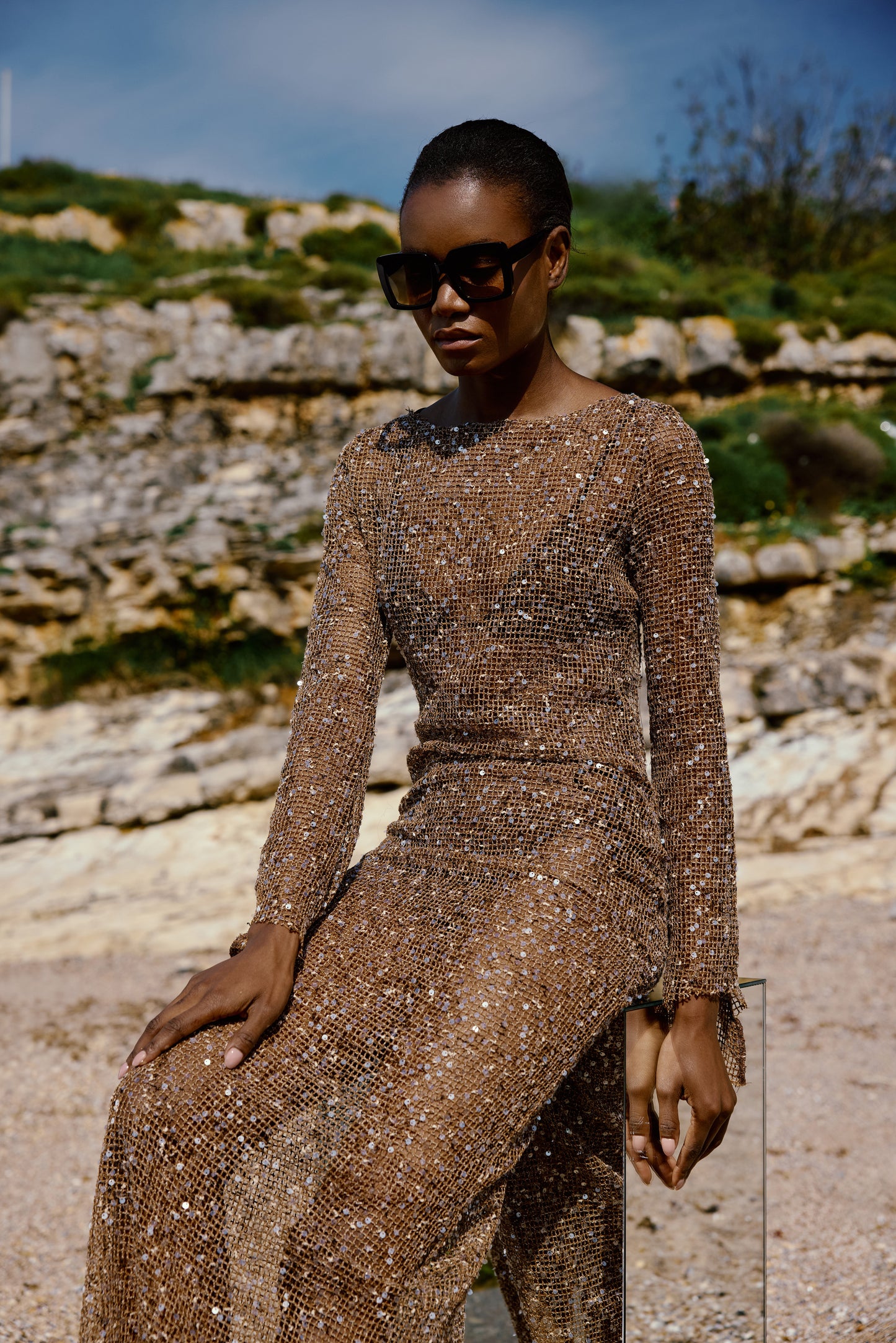 Shine Nude Dress