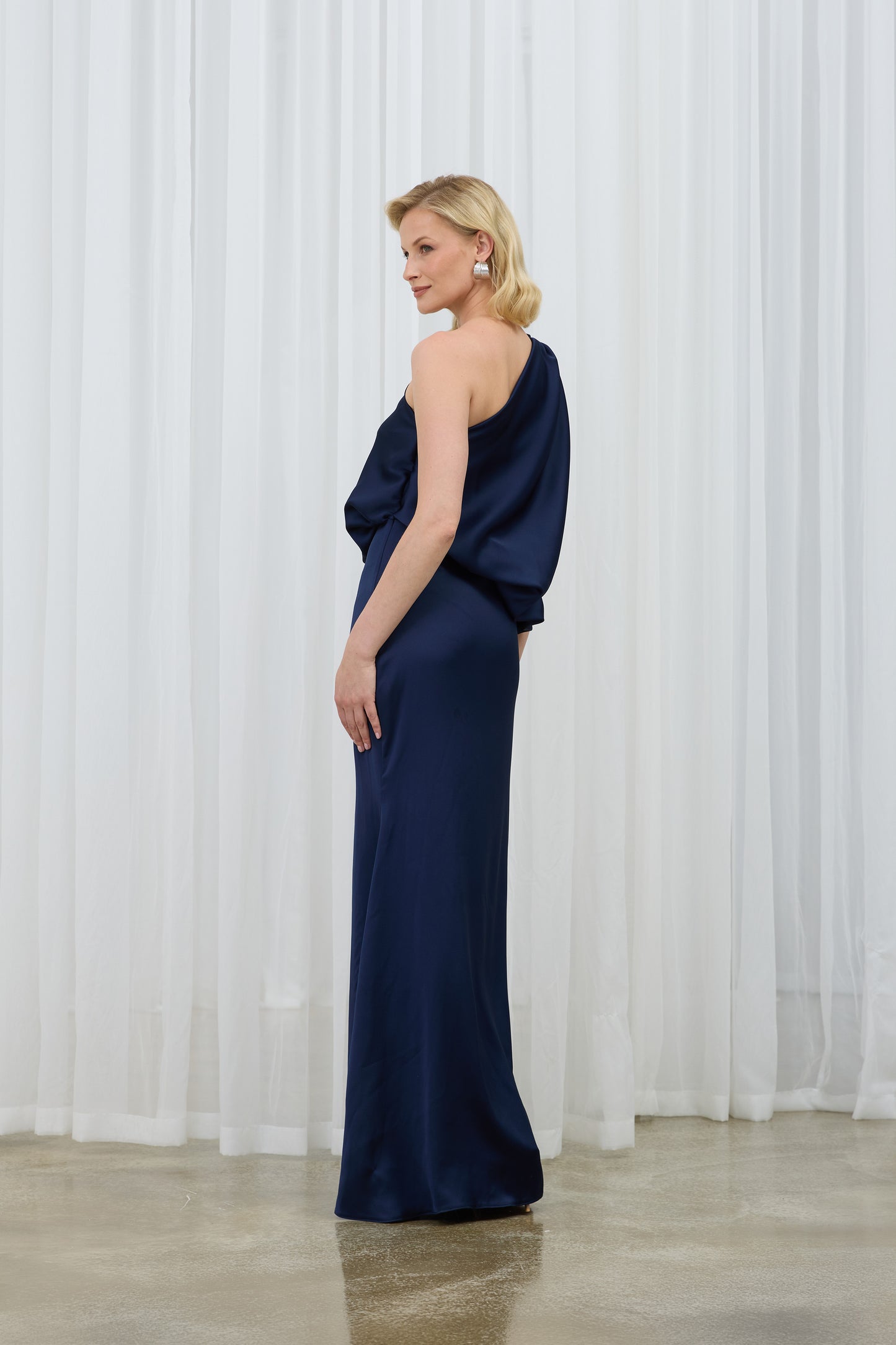 Jasmin Navy Blue Maxi Dress