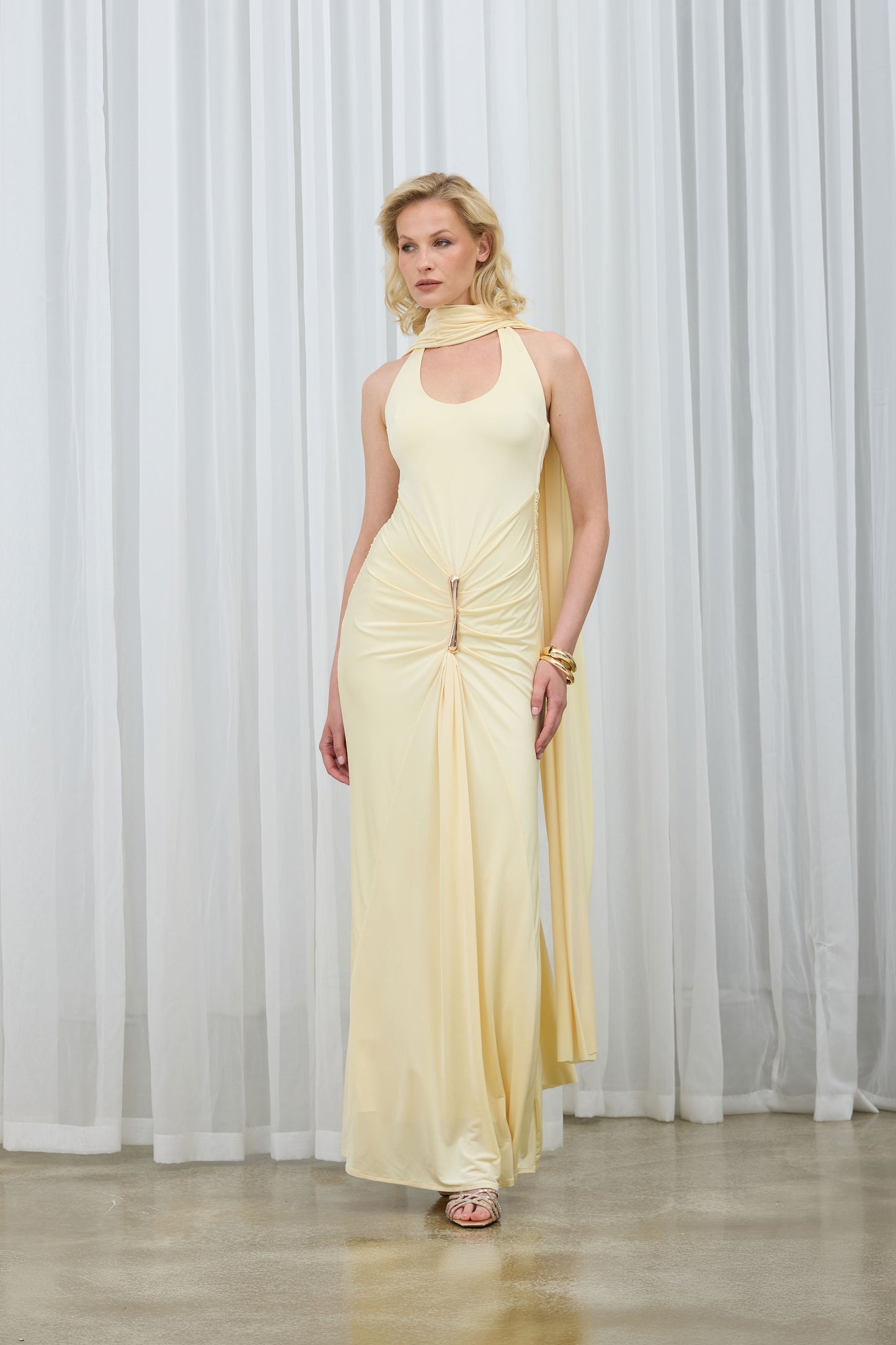 Lou Butter Yellow Maxi Dress