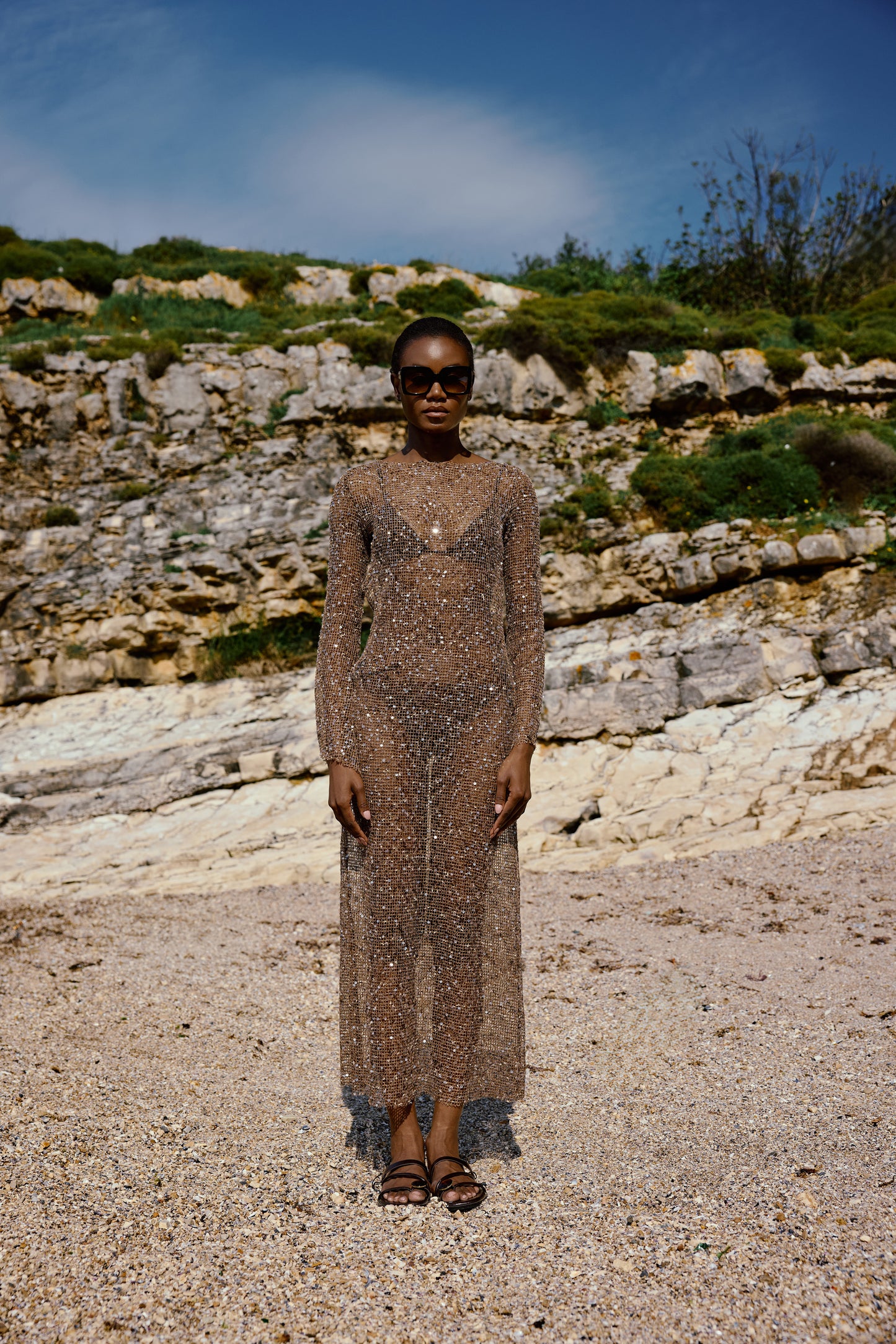 Shine Nude Dress