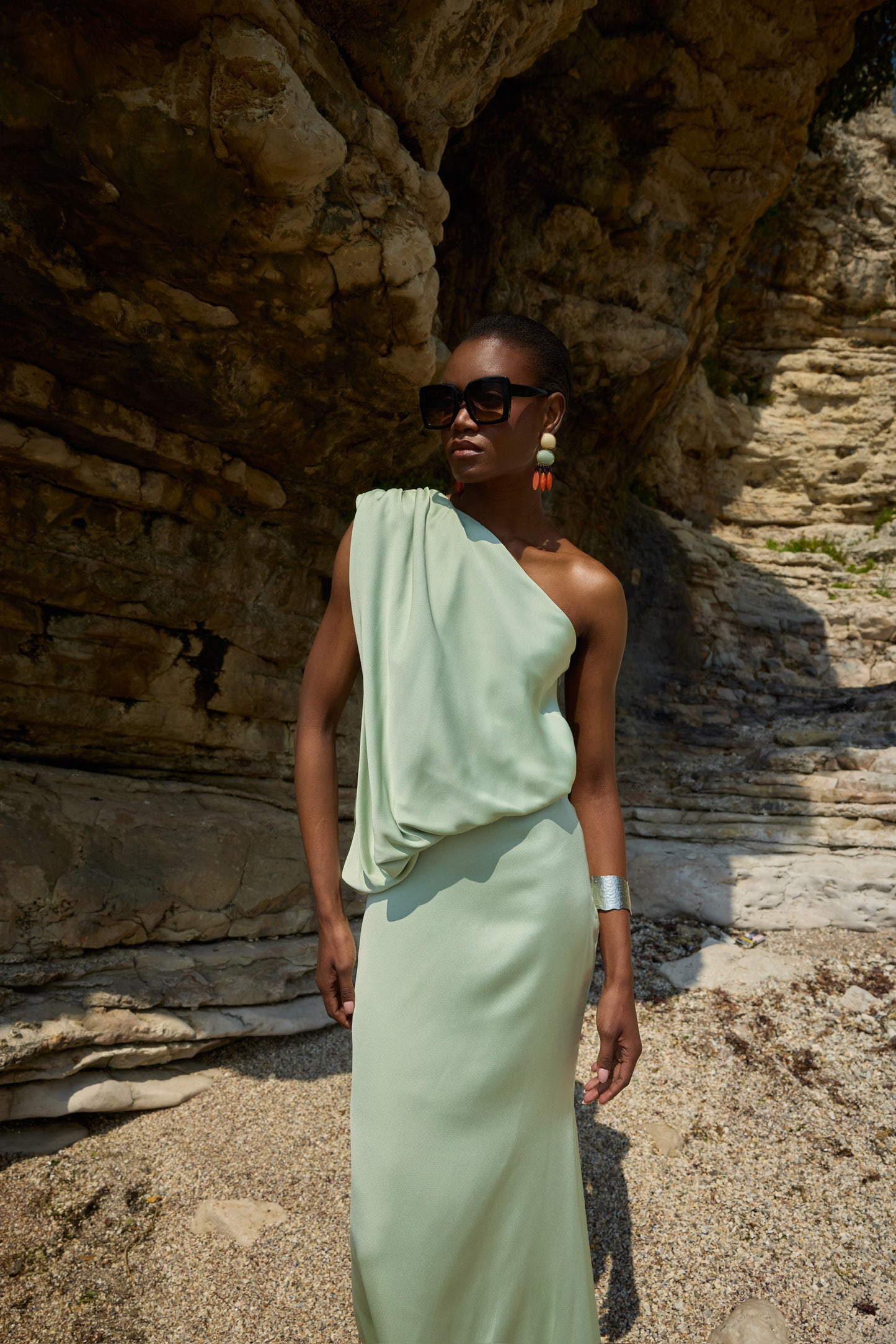 Jasmin Green Maxi Dress