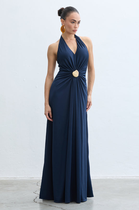 Laura Navy Blue Dress