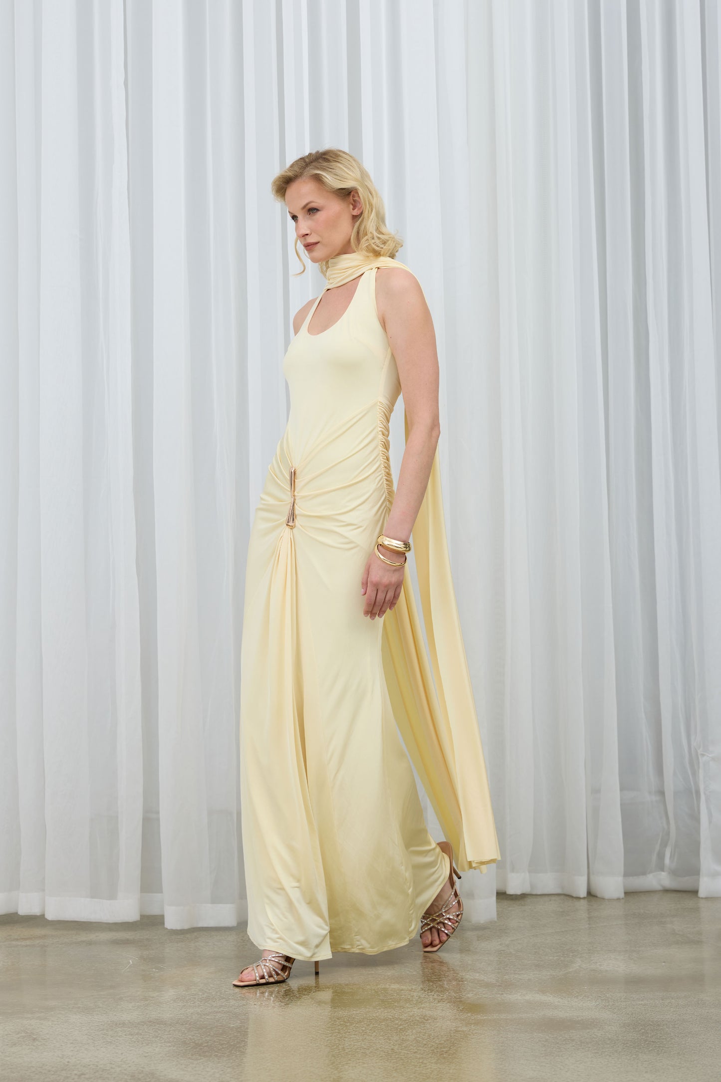 Lou Butter Yellow Maxi Dress