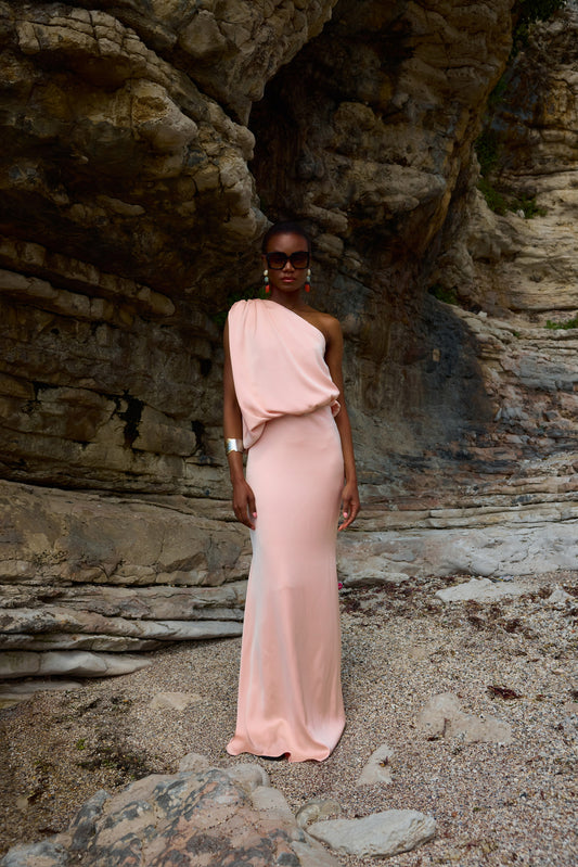 Jasmine Nude Maxi Dress