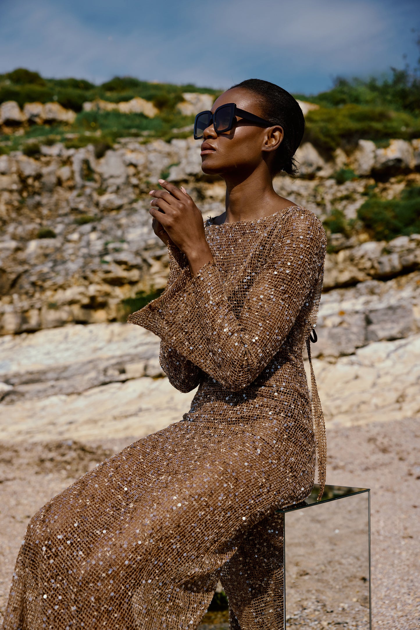 Shine Nude Dress