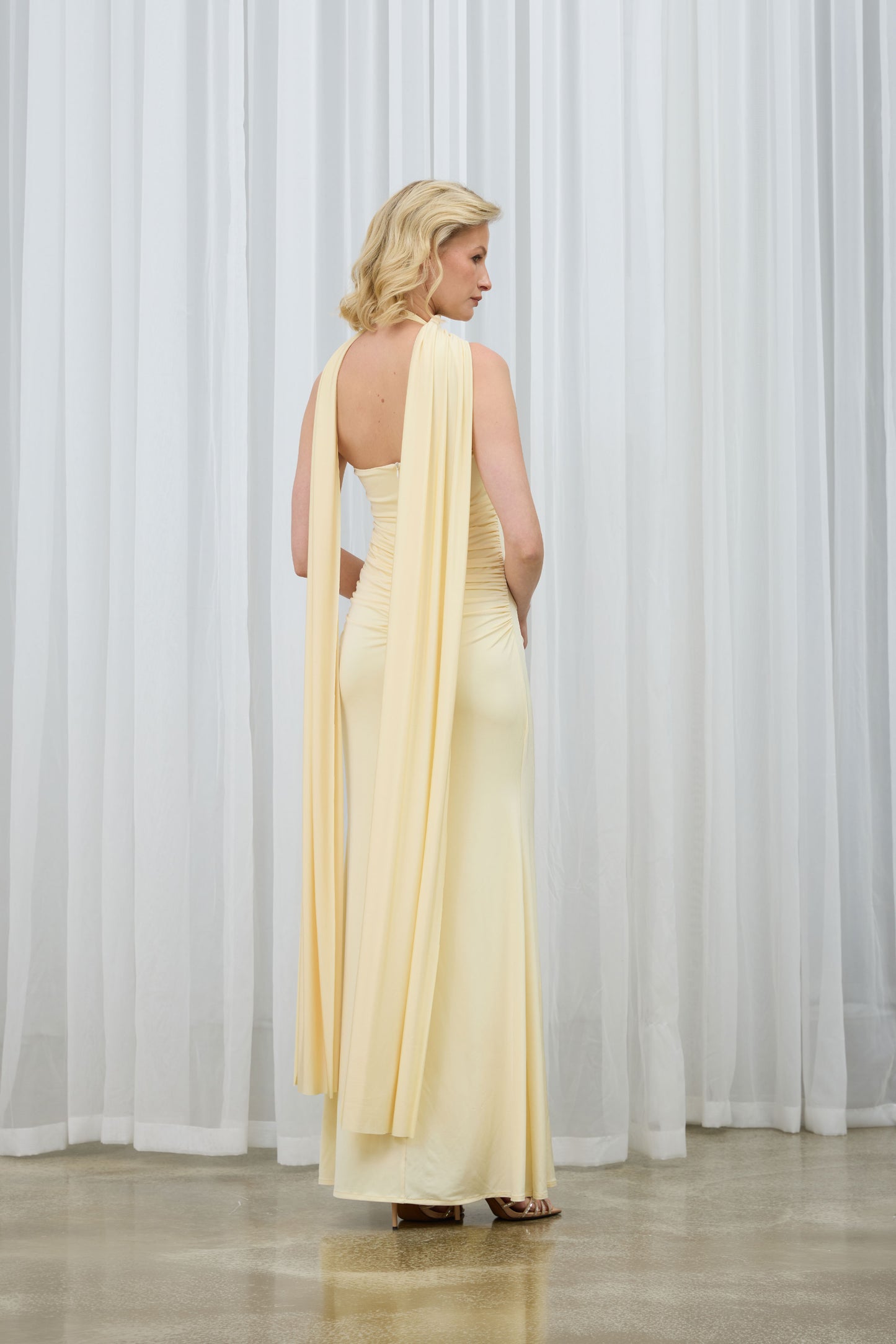 Lou Butter Yellow Maxi Dress