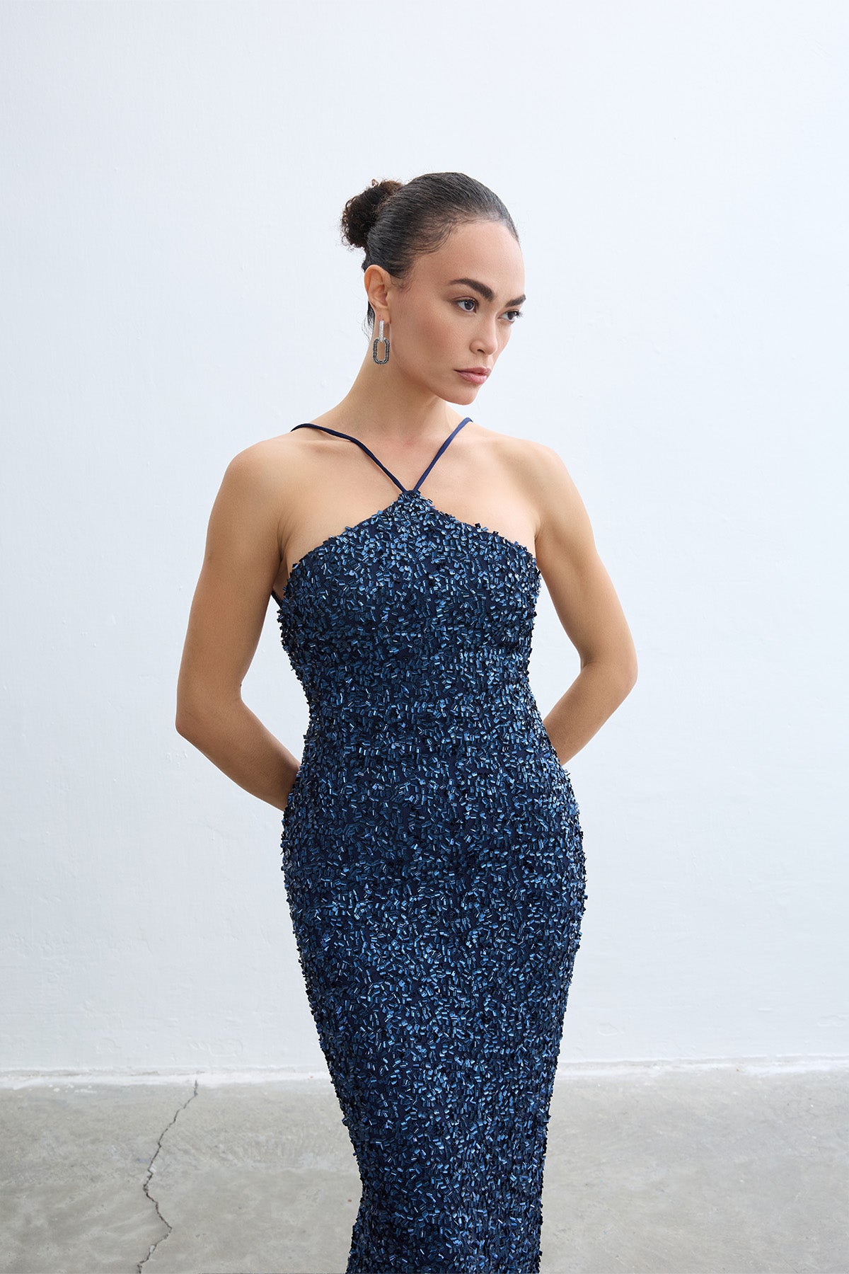 Narisa Navy Blue Dress