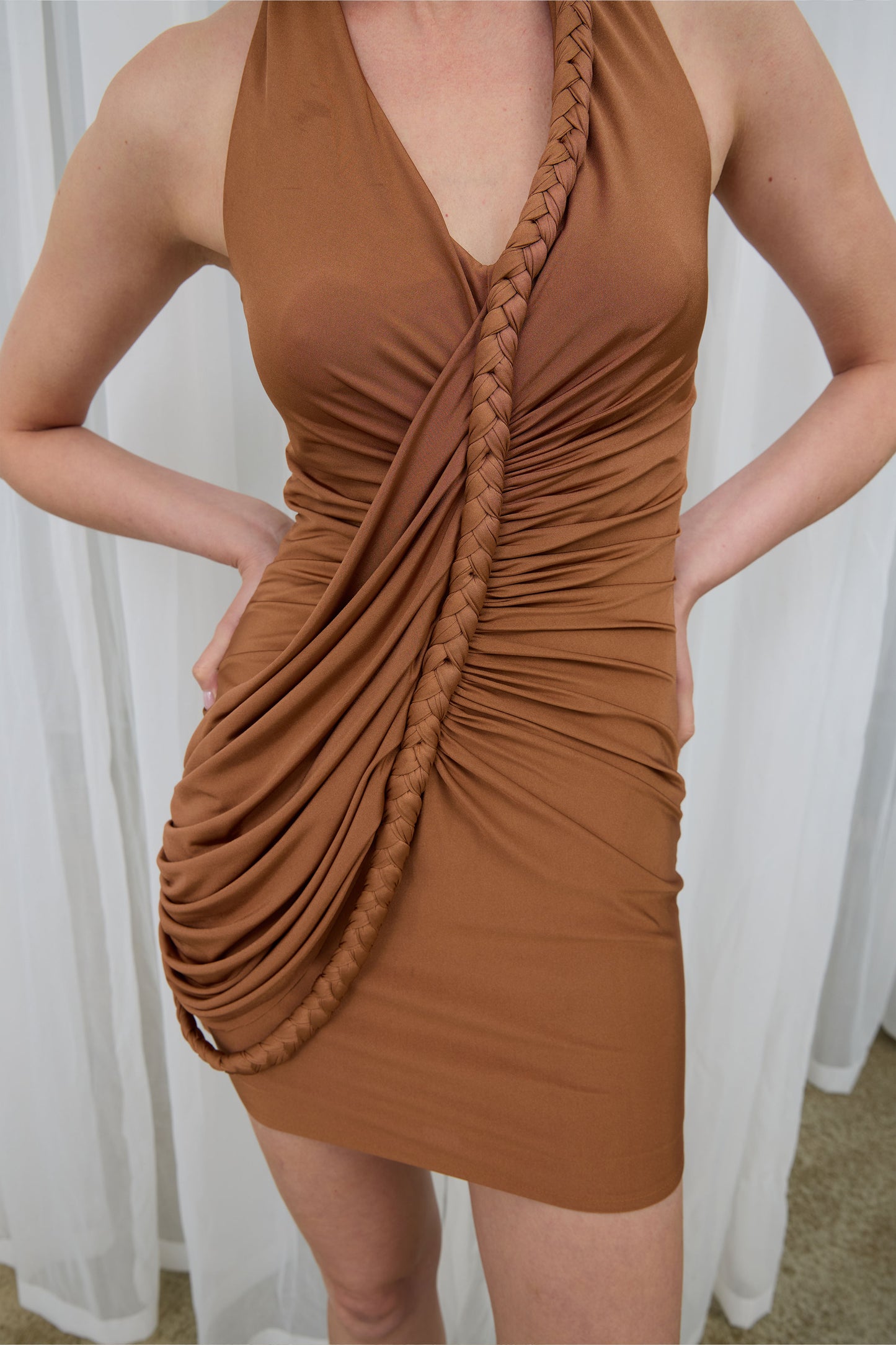 Chole Brown Dress