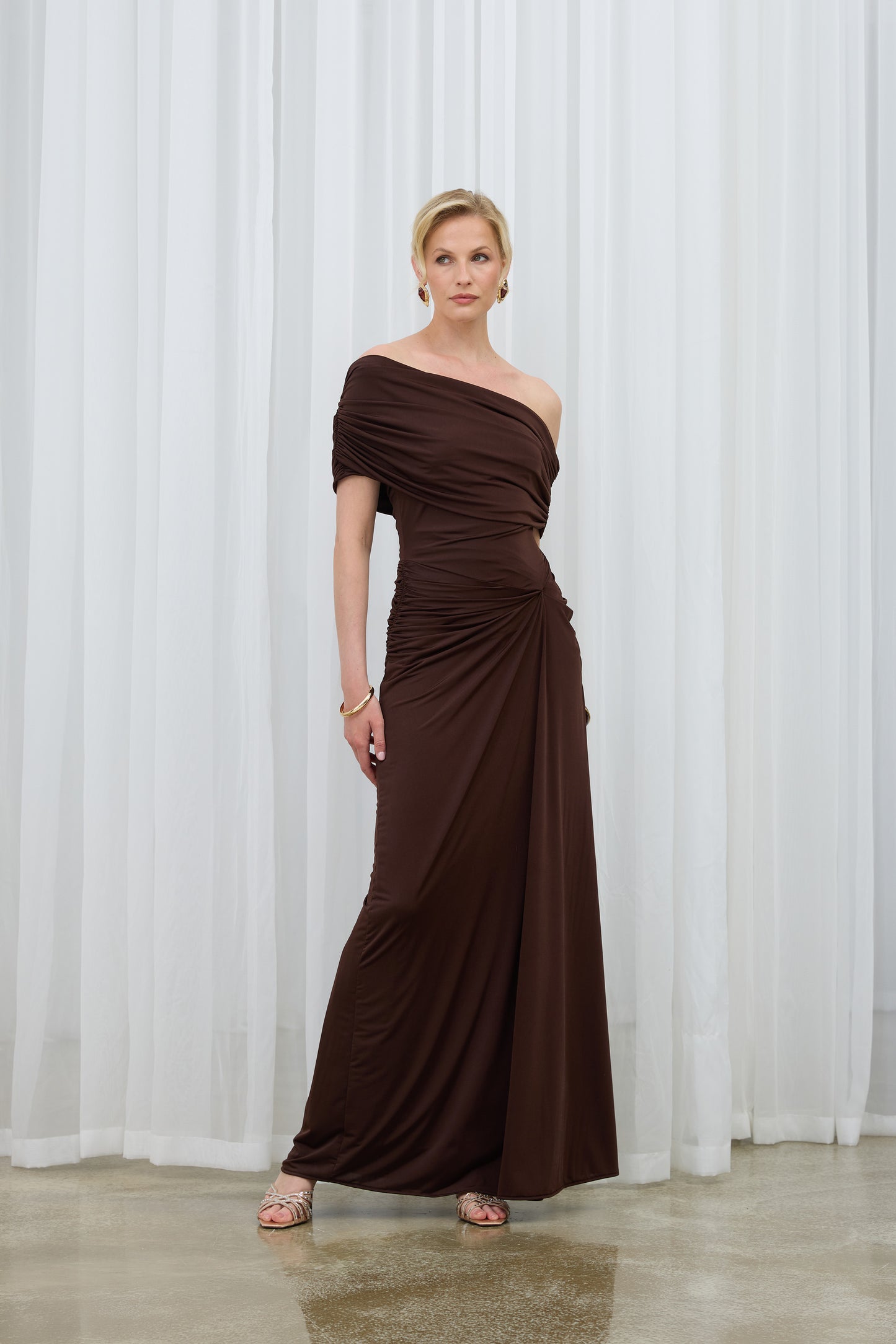 Aren Brown Dress