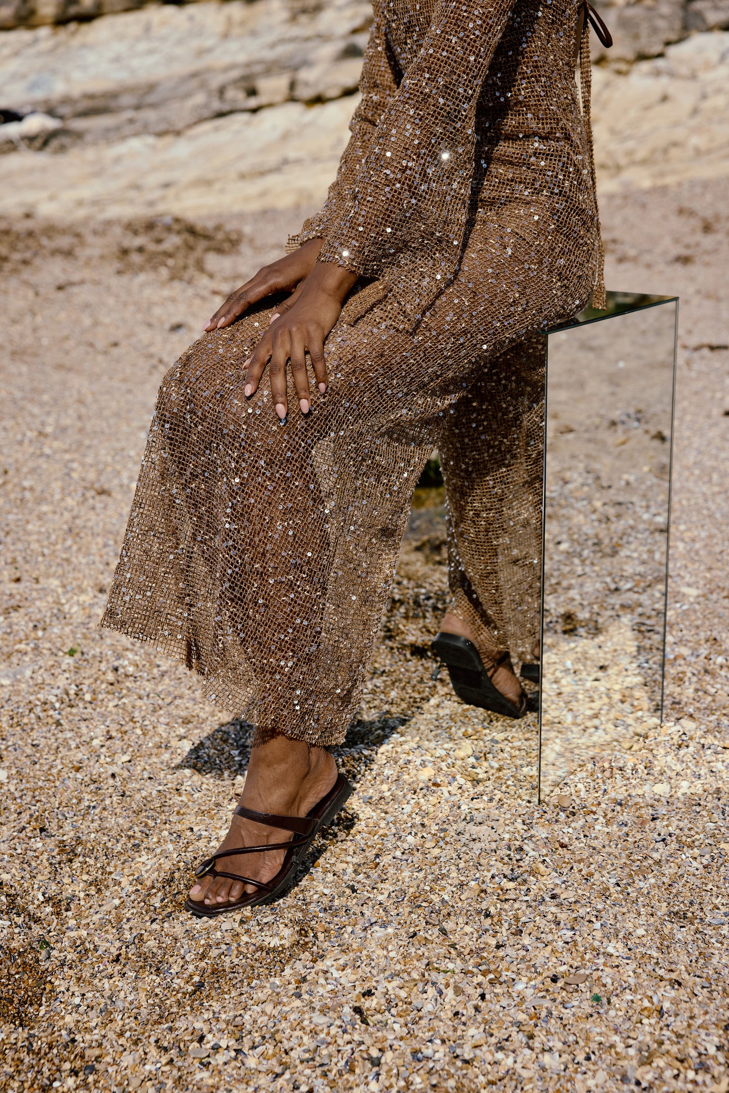 Shine Nude Dress