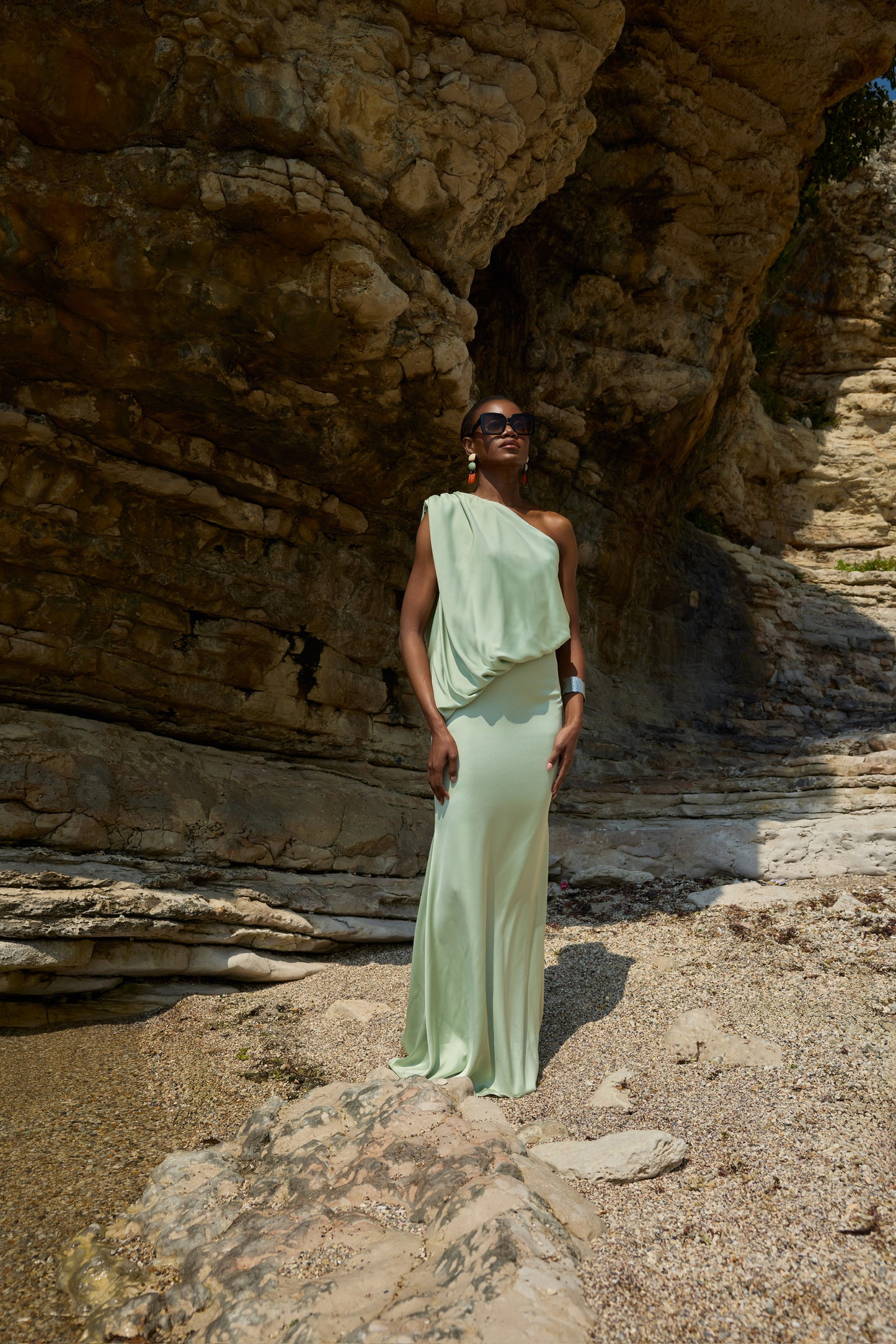 Jasmin Green Maxi Dress