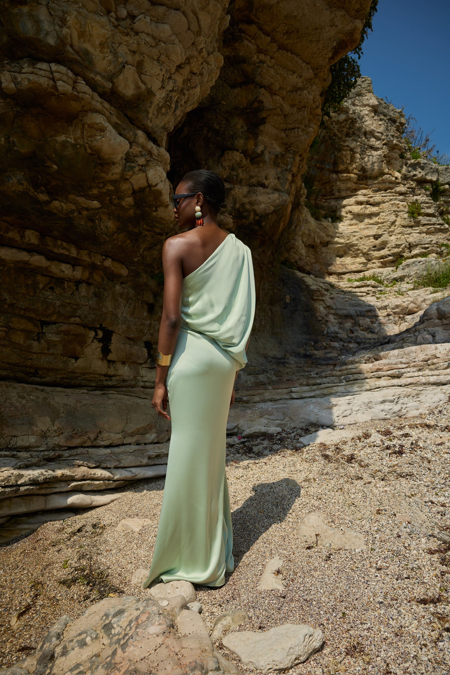 Jasmin Green Maxi Dress
