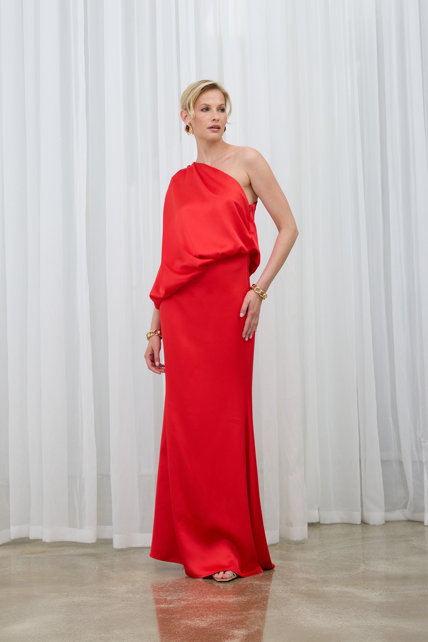 Jasmin Red Maxi Dress