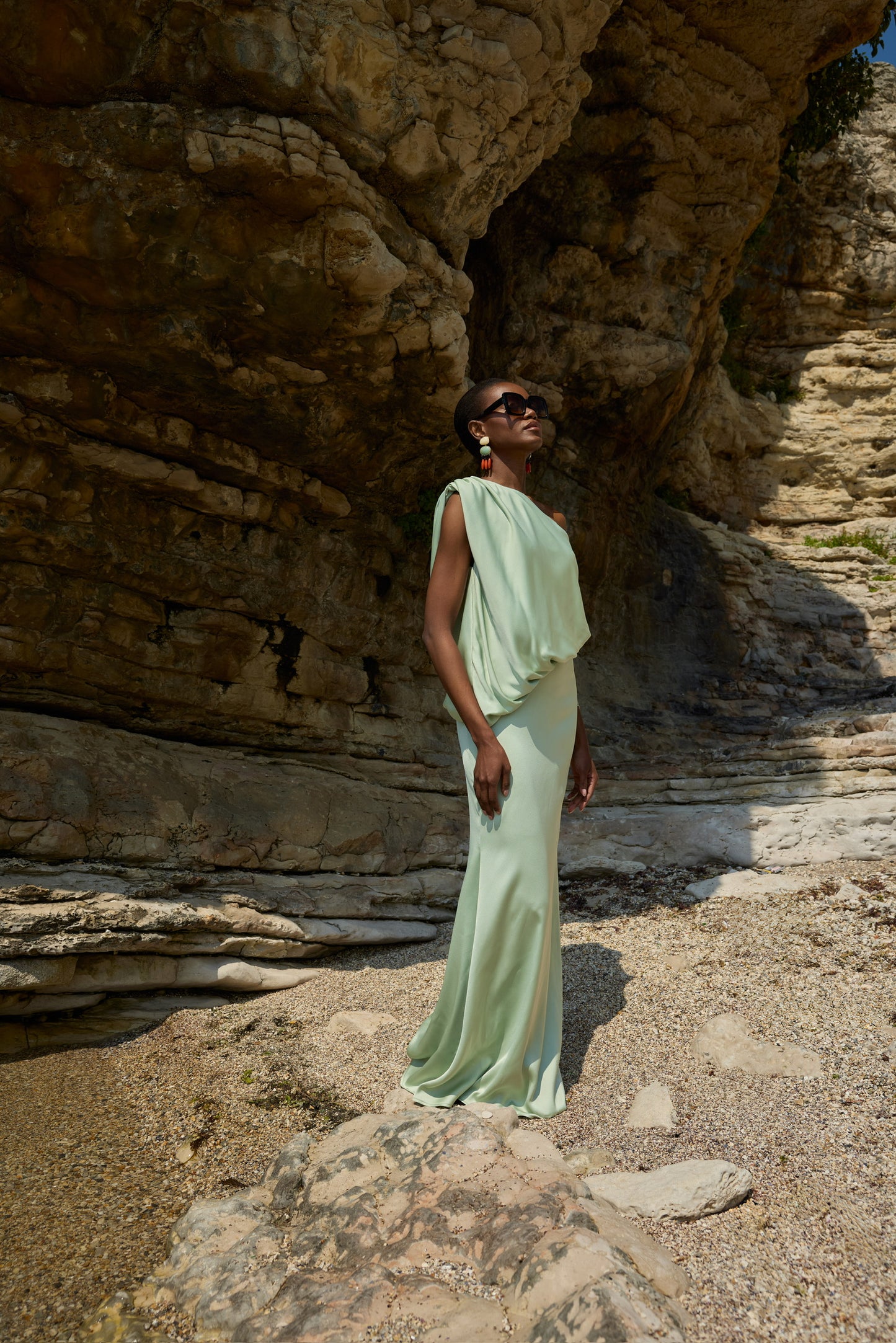 Jasmin Green Maxi Dress