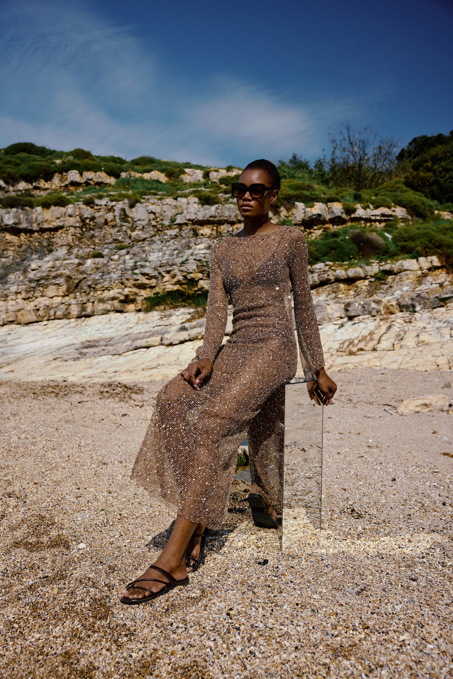 Shine Nude Dress