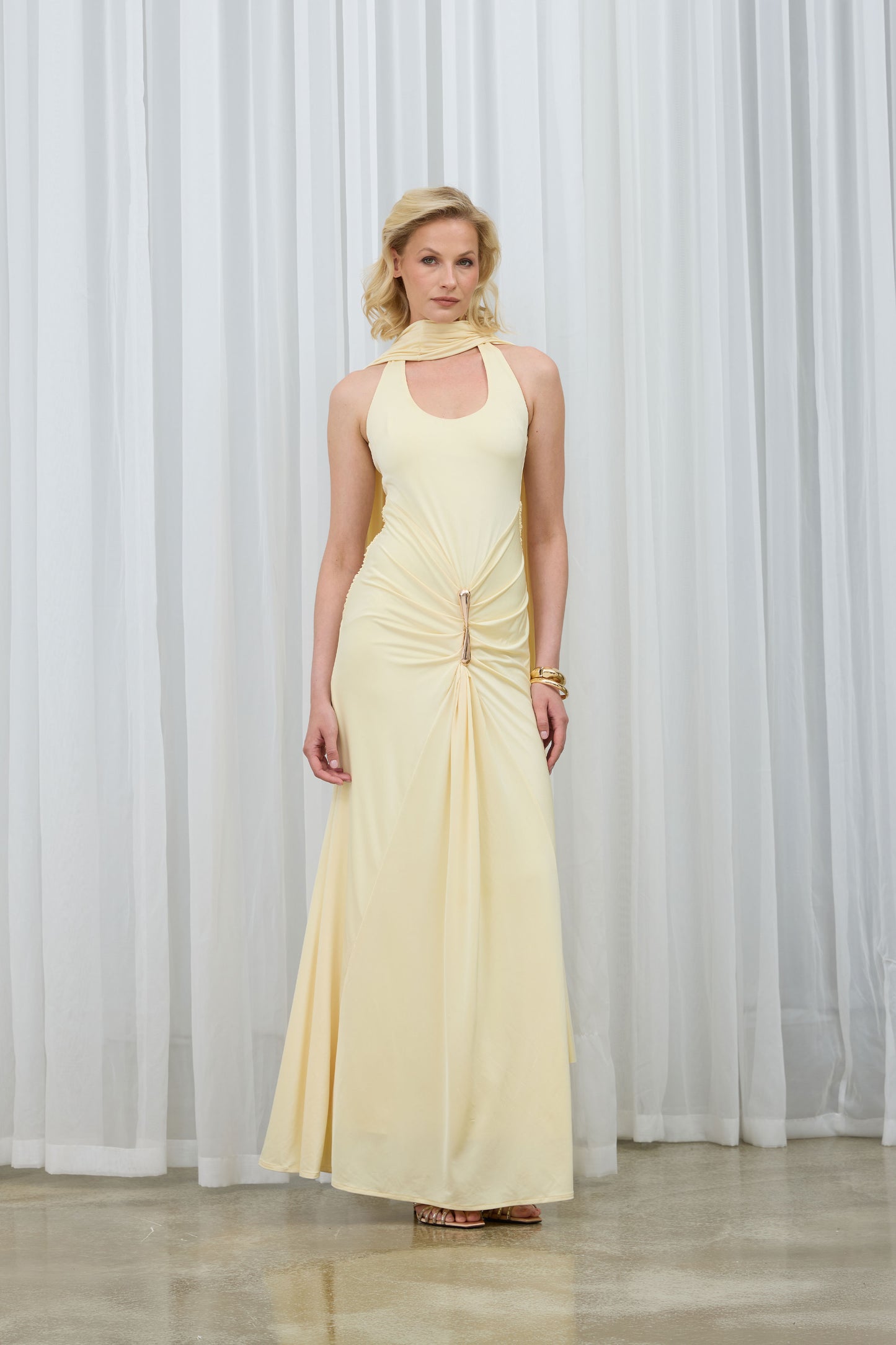 Lou Butter Yellow Maxi Dress