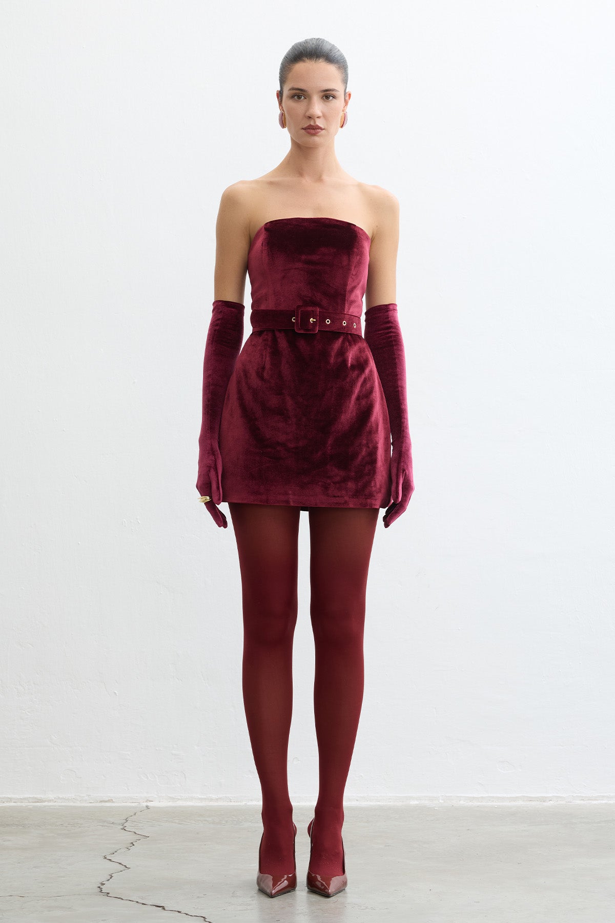 Carletta Burgundy Dress