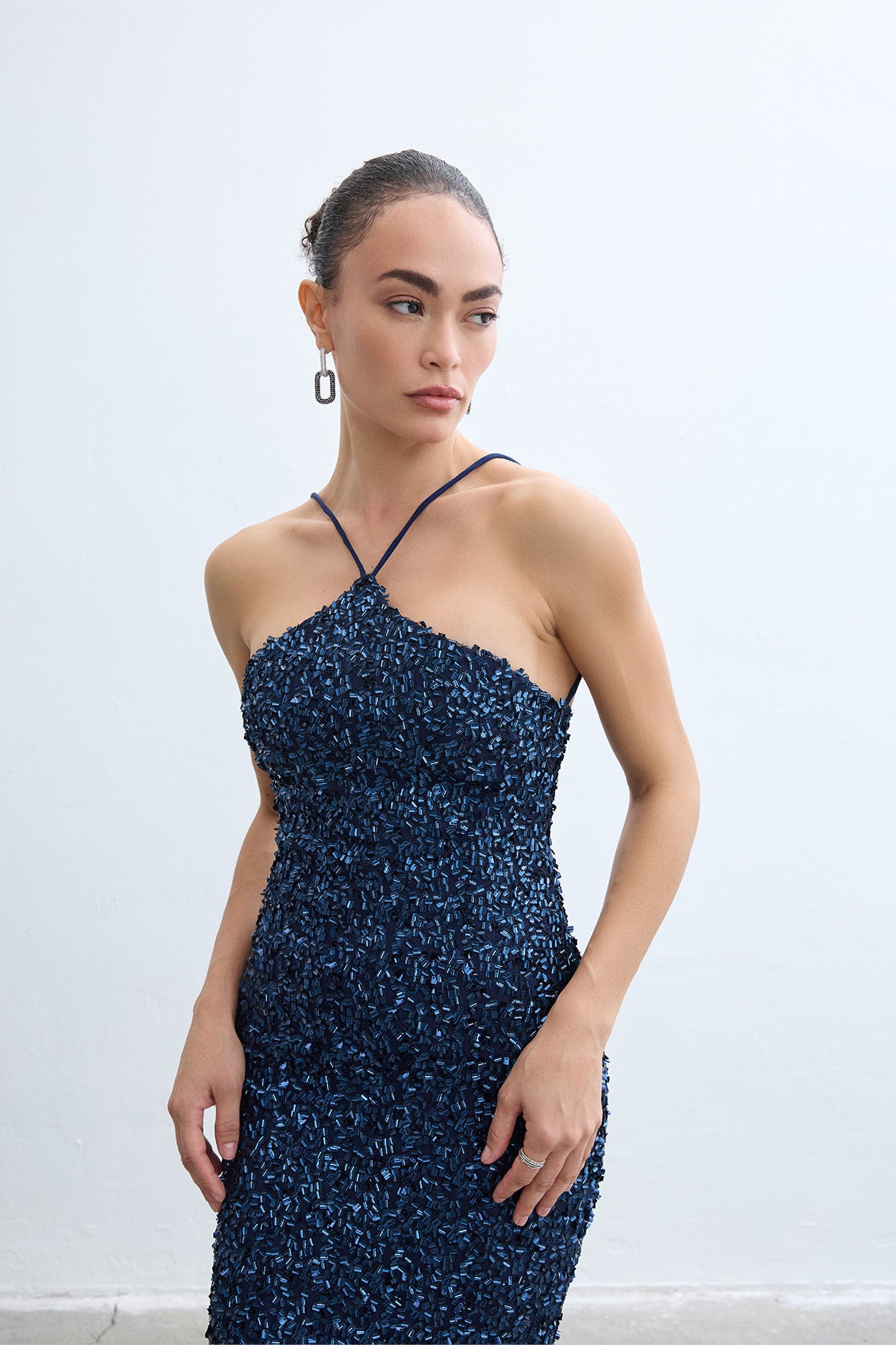 Narisa Navy Blue Dress
