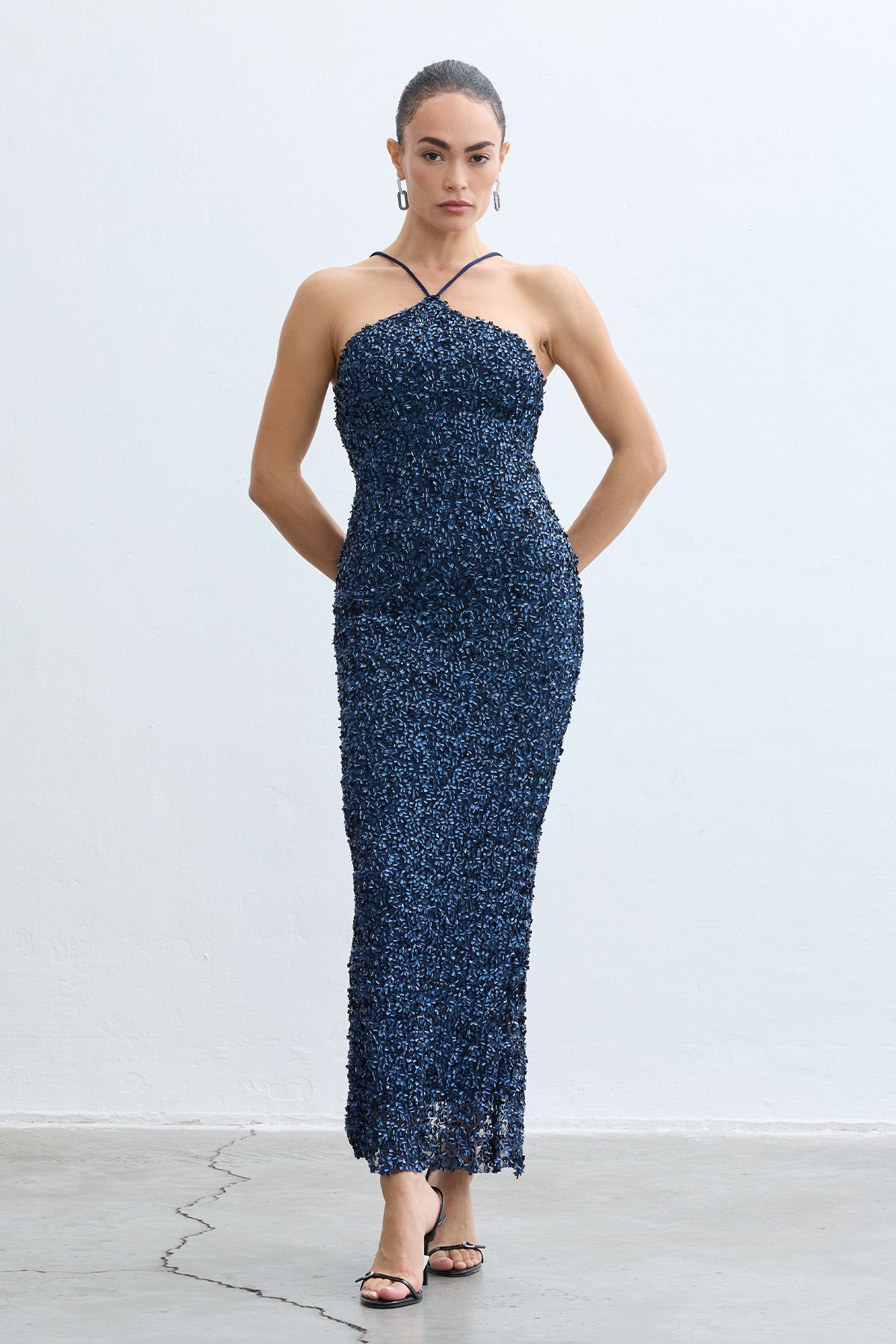 Narisa Navy Blue Dress