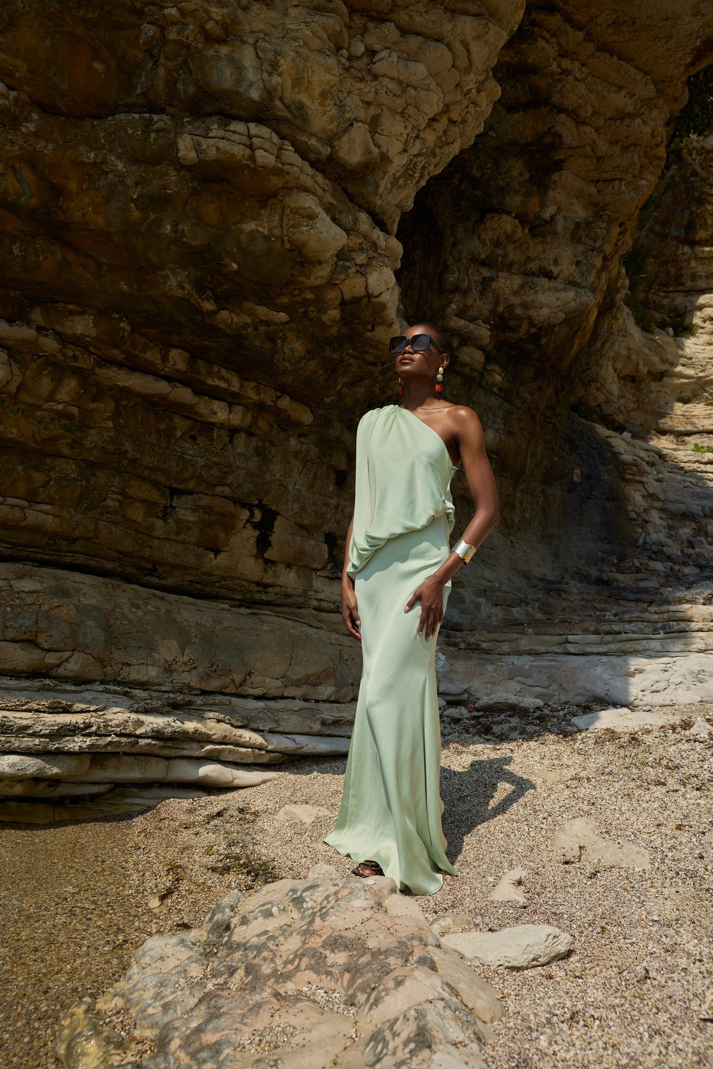 Jasmin Green Maxi Dress
