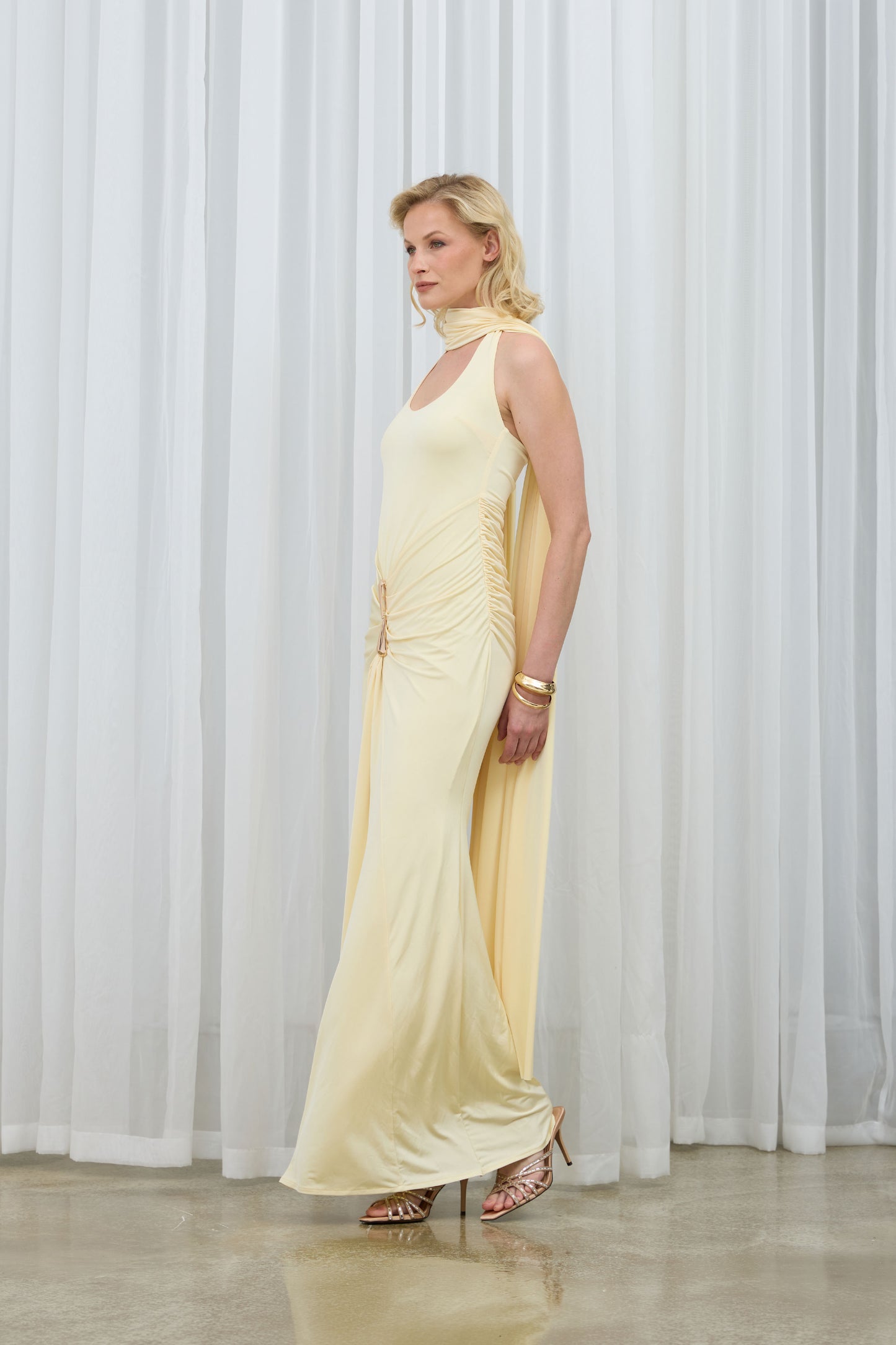 Lou Butter Yellow Maxi Dress