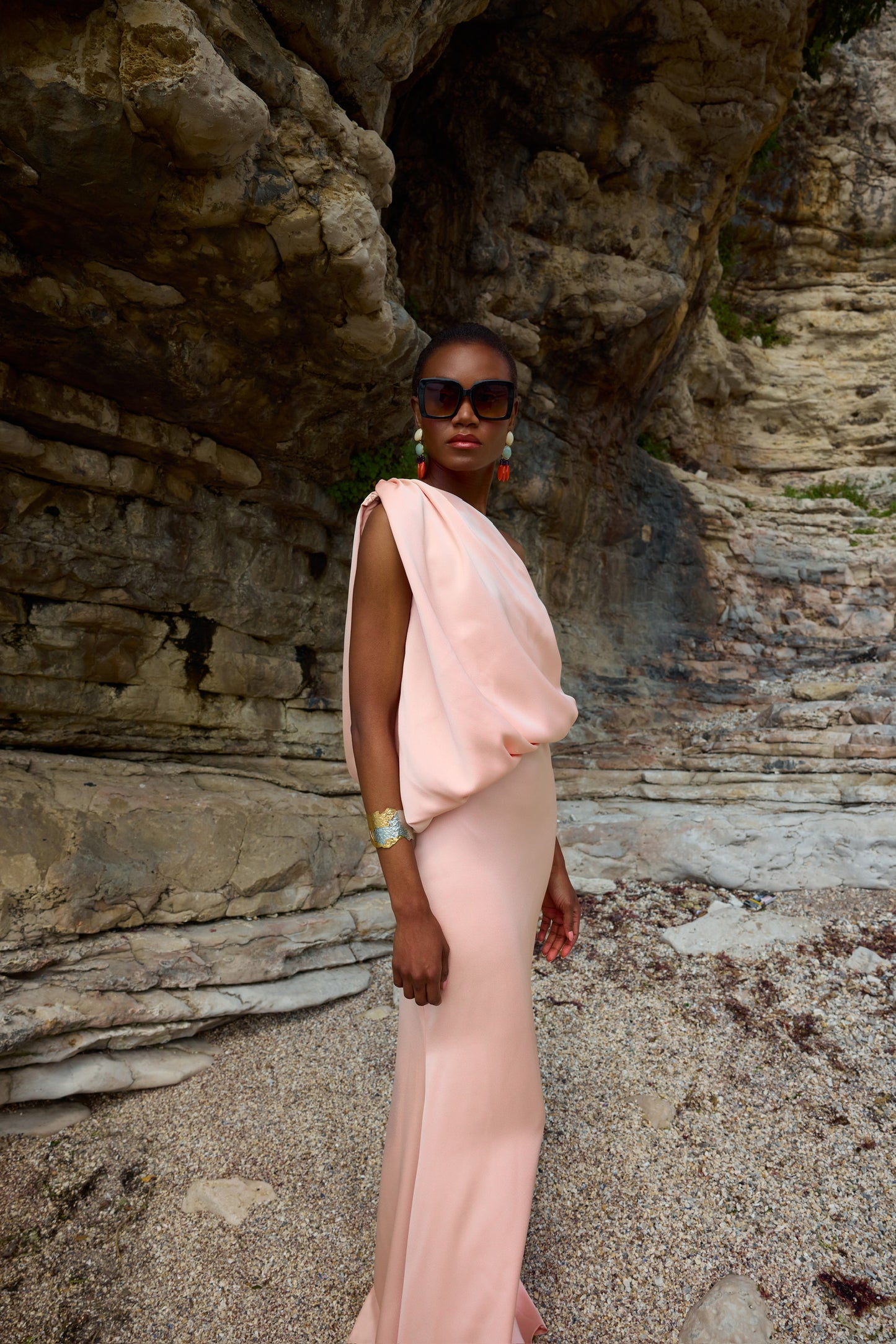 Jasmine Nude Maxi Dress