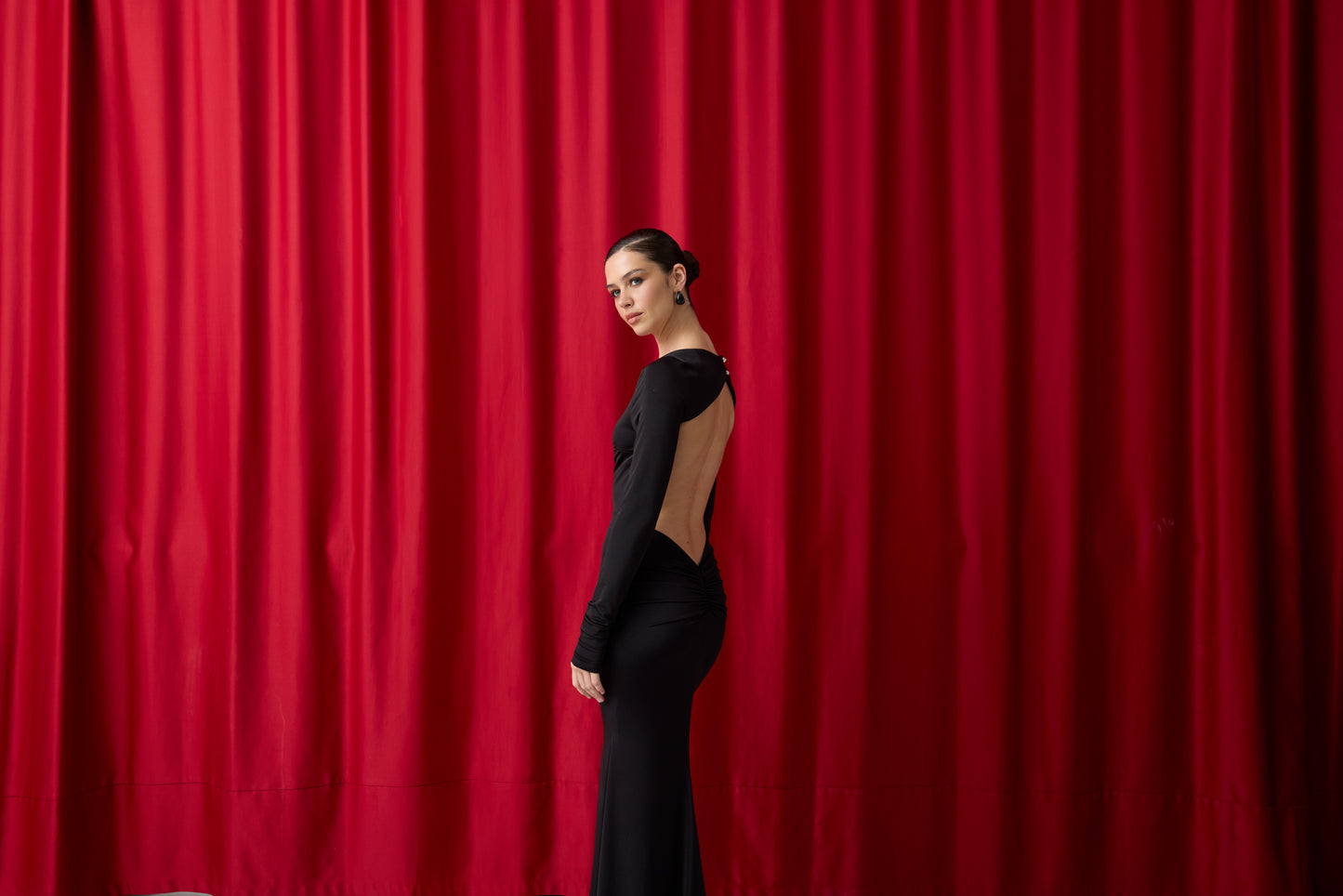 Alessandra Siyah Elbise