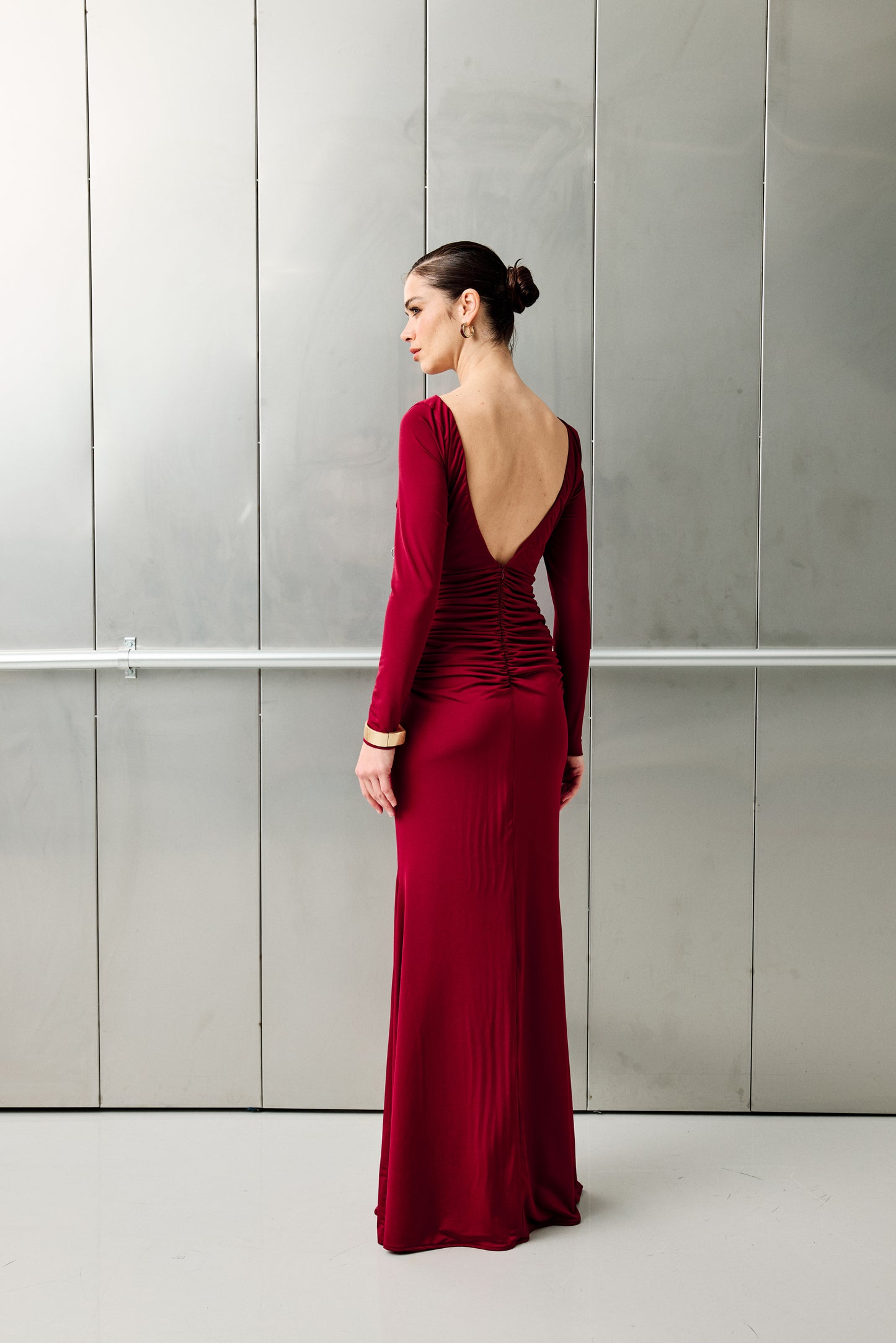 Lou Bordo Maxi Elbise